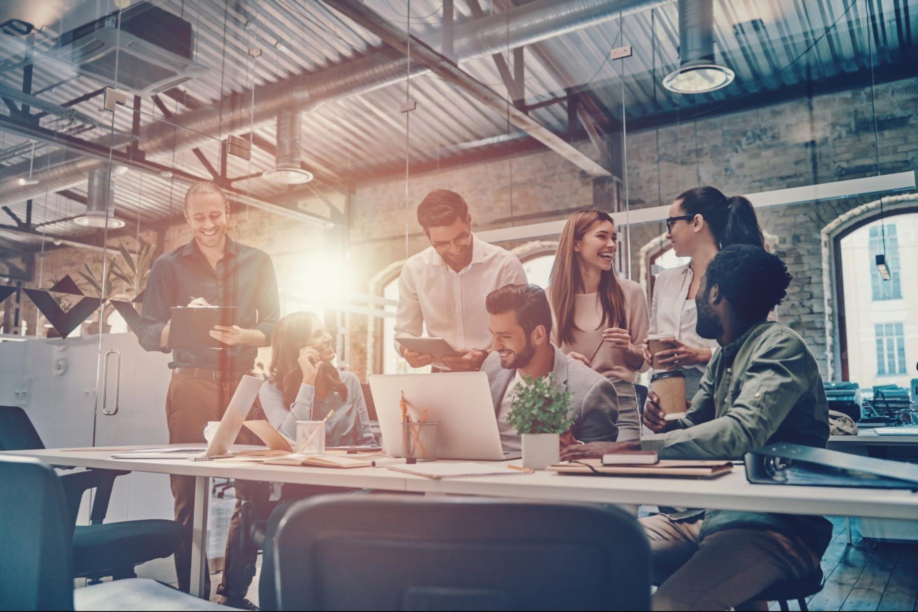 Workshop-Teilnehmer arbeiten an Website-Projekten